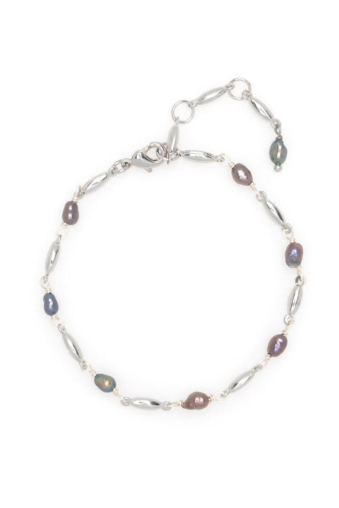 Grey Pearl Combo Bracelet - Nakamol