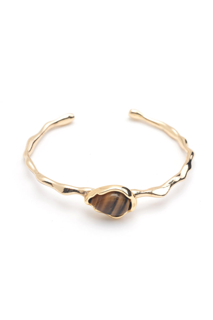 Tiger Eye Gold Bangle - Nakamol