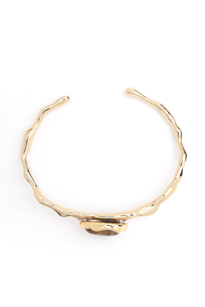 Tiger Eye Gold Bangle - Nakamol