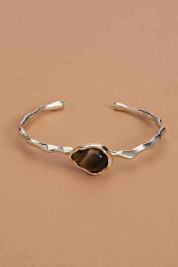 Tiger Eye Gold Bangle - Nakamol