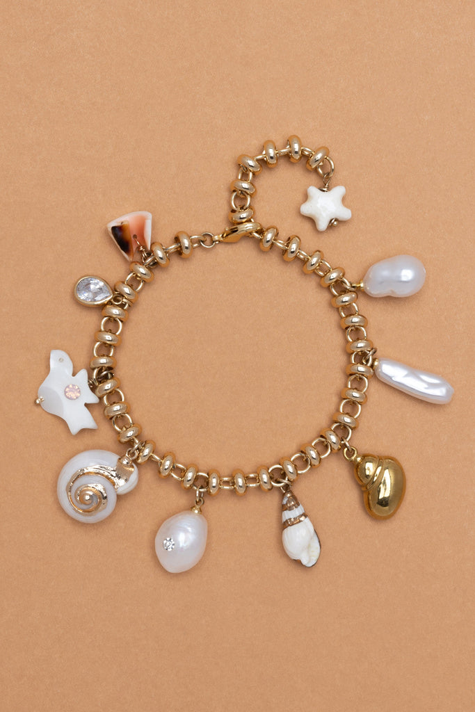 White Ocean Charm Bracelet - Nakamol
