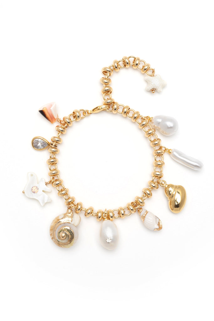 White Ocean Charm Bracelet - Nakamol