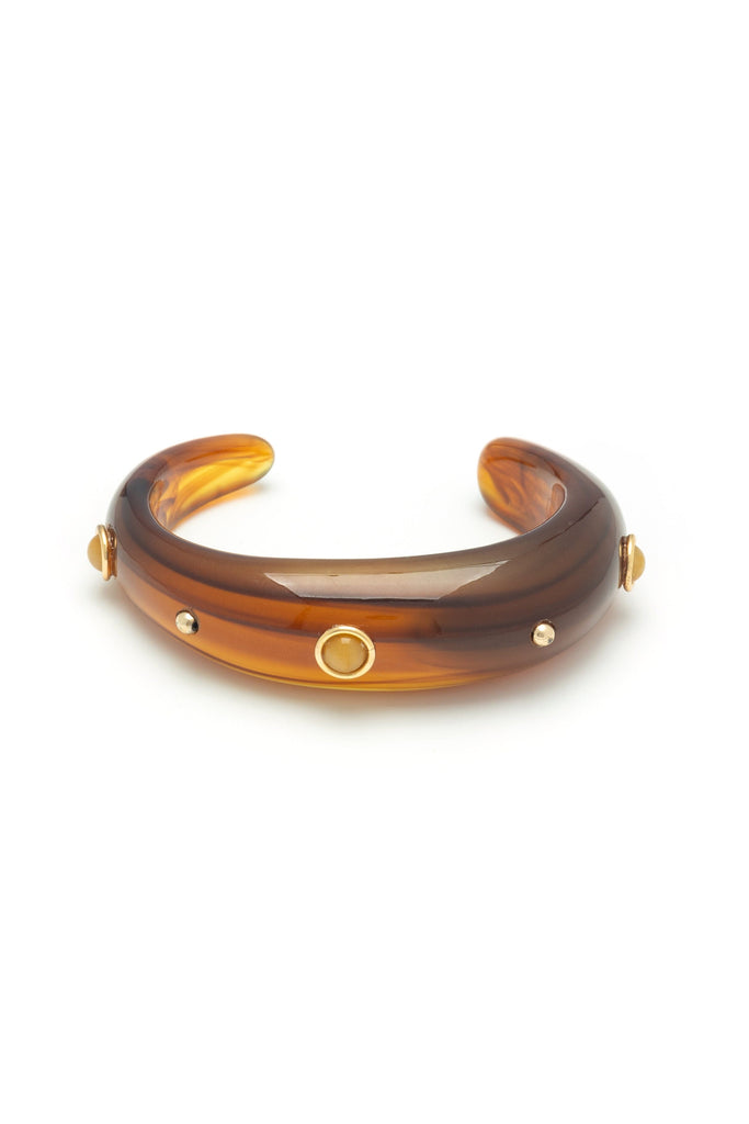 YELLOW JADE RESIN BANGLE - Nakamol