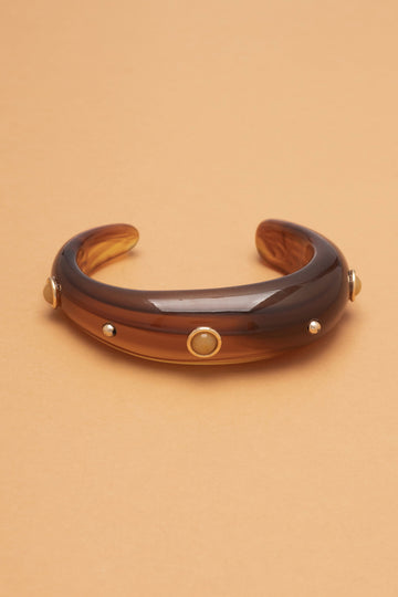 YELLOW JADE RESIN BANGLE - Nakamol