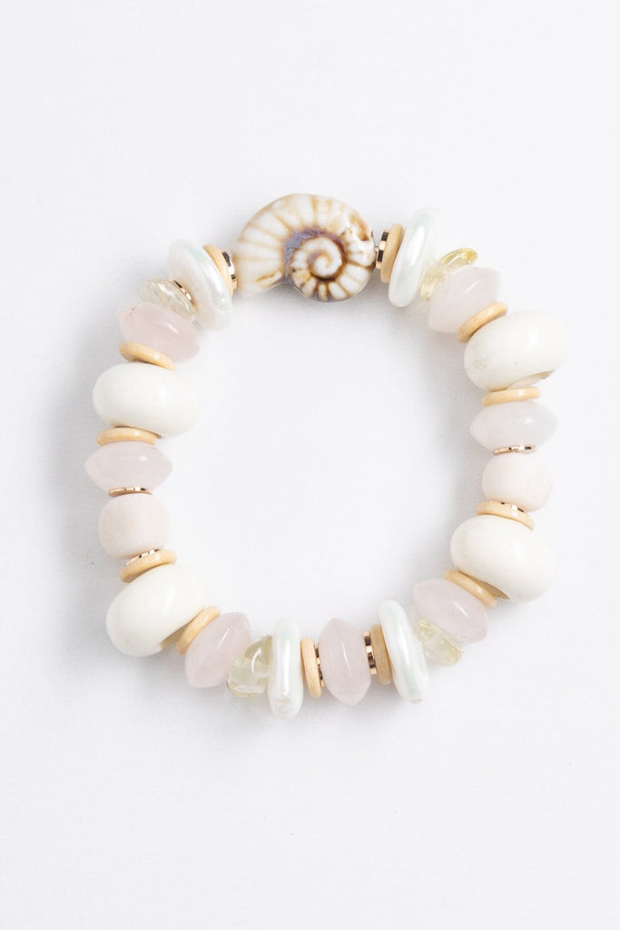 Cream Chunky Bead Bracelet - Nakamol