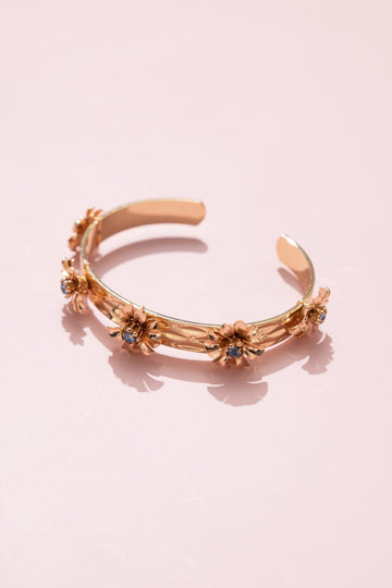 Golden Floral Bangle - Nakamol
