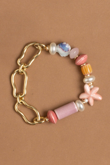 Orange Summer Stretchy Bracelet - Nakamol