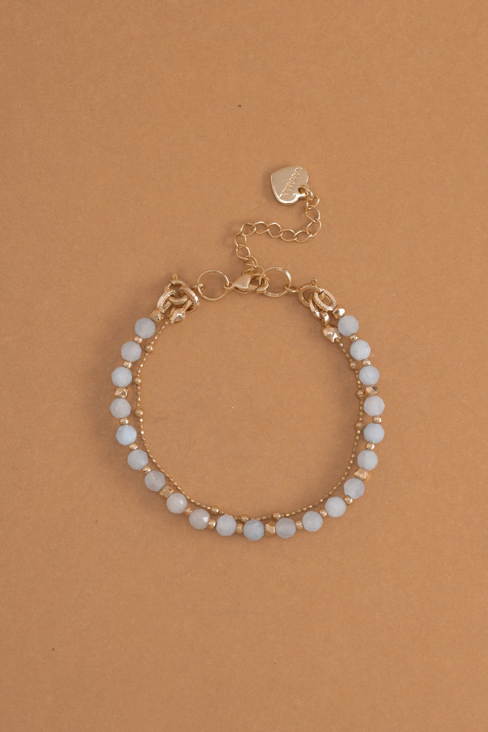 Aquamarine Lucky Charm Bracelet - Nakamol