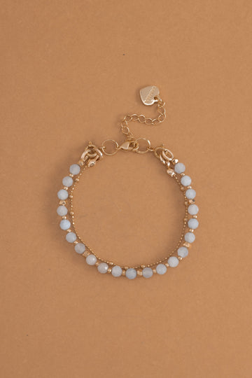 Aquamarine Lucky Charm Bracelet - Nakamol