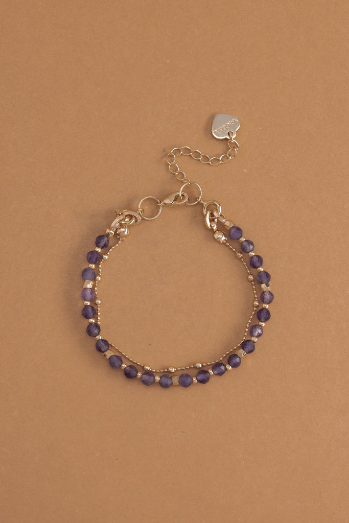 Amethyst Lucky Charm Bracelet - Nakamol