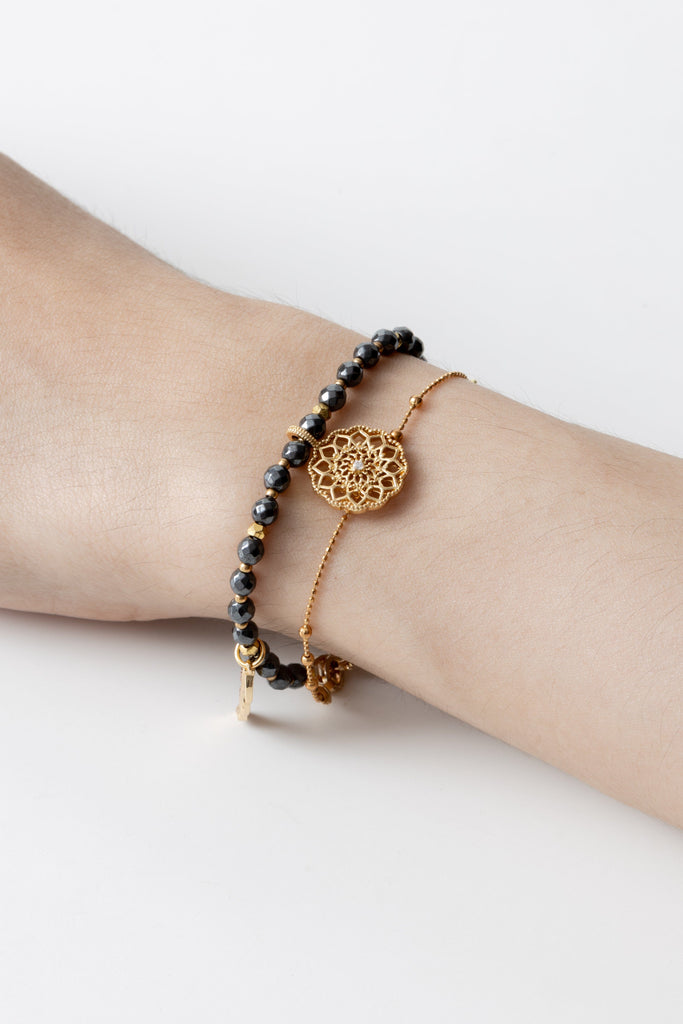 Obsidian Lucky Charm Bracelet - Nakamol