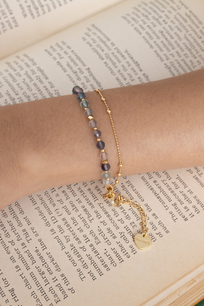 Fluorite Lucky Charm Bracelet - Nakamol