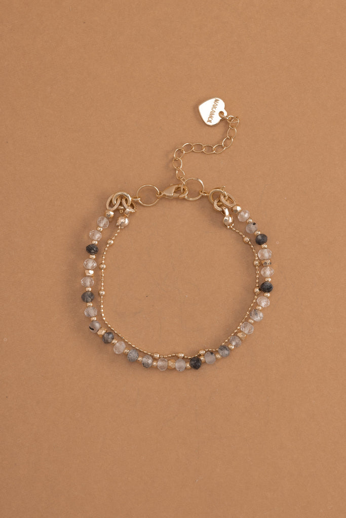 Rutilated Quartz Lucky Charm Bracelet - Nakamol