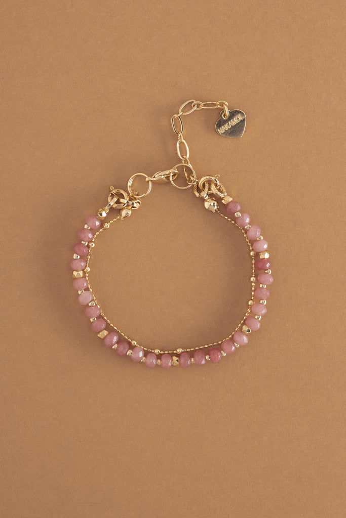 Rose Quartz Single Strand Bracelet - Nakamol