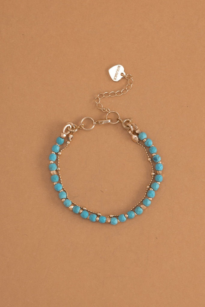 Turquoise Lucky Charm Bracelet - Nakamol