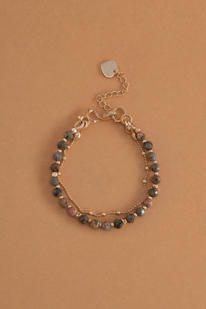 Unakite Lucky Charm Bracelet - Nakamol