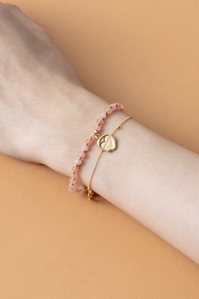 Rose Quartz Single Strand Bracelet - Nakamol