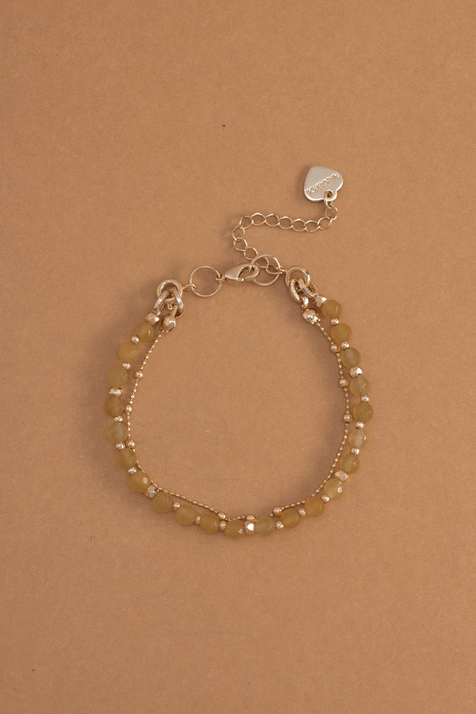 Yellow Jade Lucky Charm Bracelet - Nakamol
