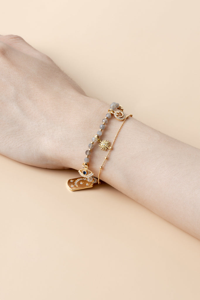 Labradorite Lucky Charm Bracelet - Nakamol