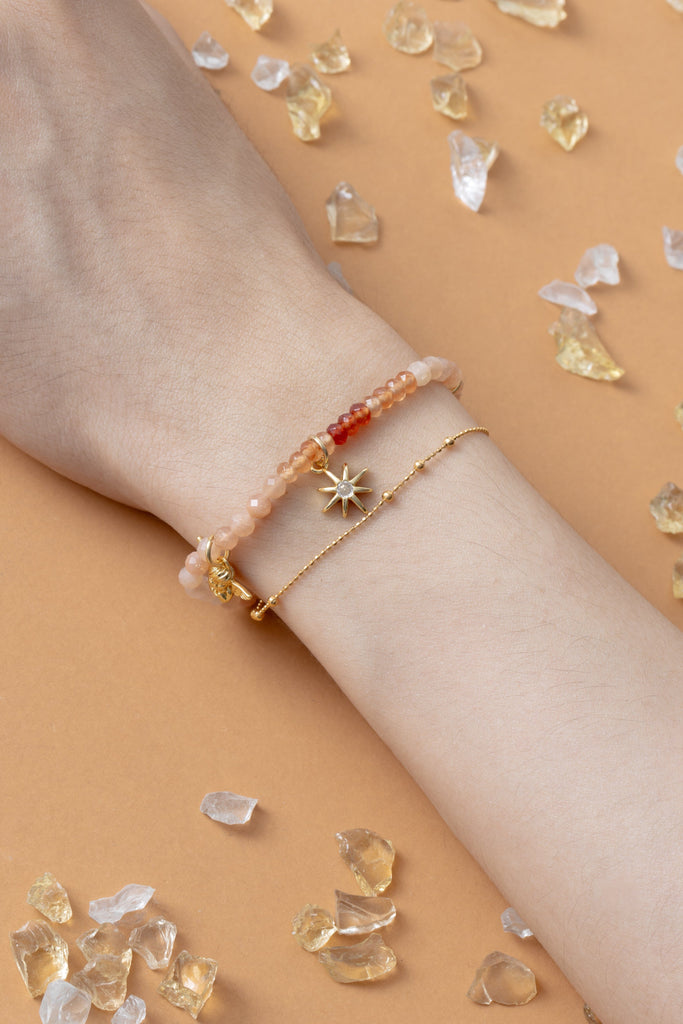 Mix Sunstone Lucky Charm Bracelet - Nakamol