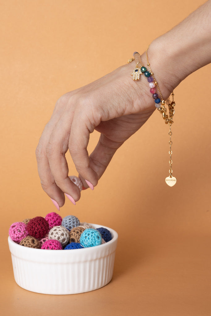 Mix Tourmaline Lucky Charm Bracelet - Nakamol