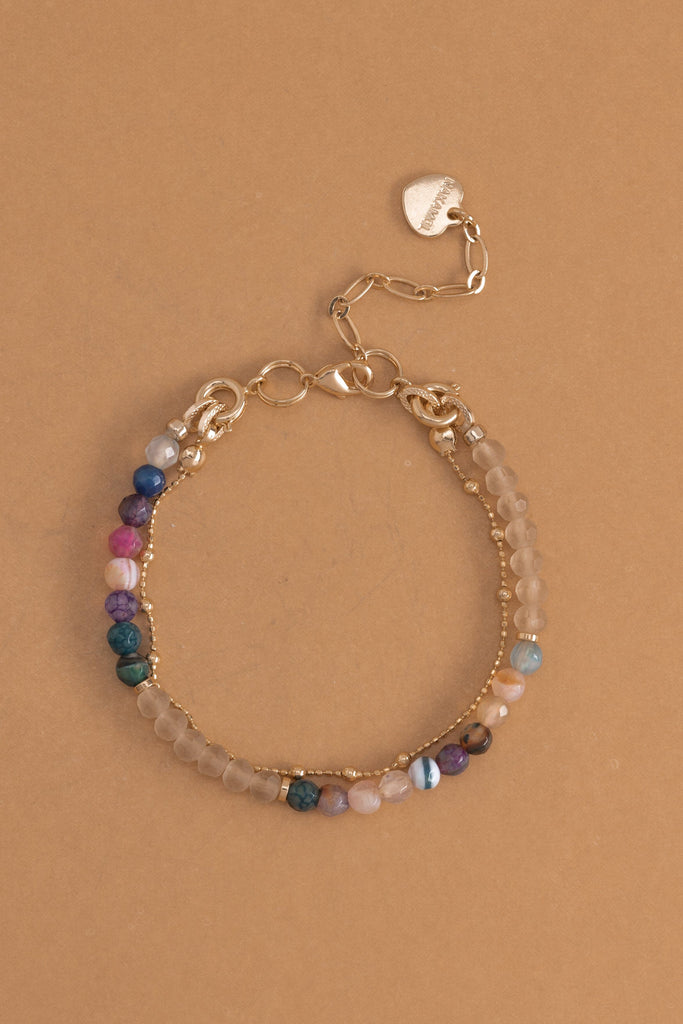 Mix Tourmaline Lucky Charm Bracelet - Nakamol