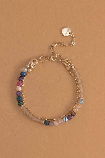 Mix Tourmaline Lucky Charm Bracelet - Nakamol