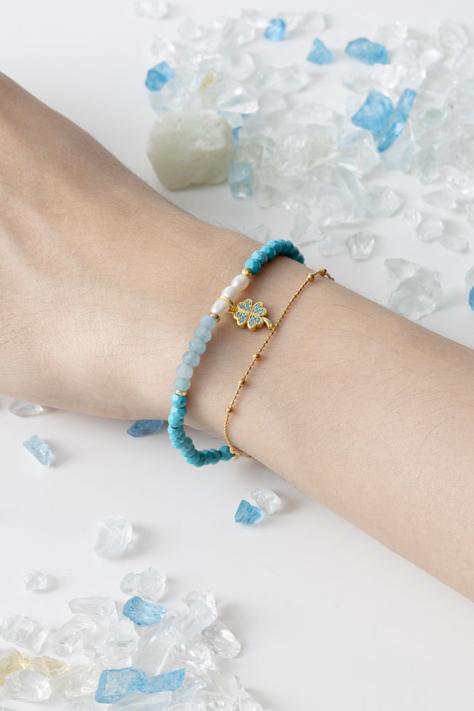 Mix Turquoise Lucky Charm Bracelet - Nakamol