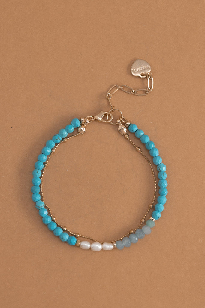 Mix Turquoise Lucky Charm Bracelet - Nakamol