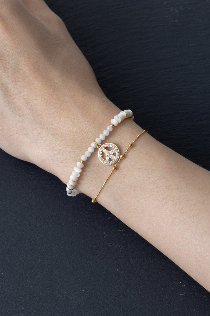 Mix Moonstone Lucky Charm Bracelet - Nakamol