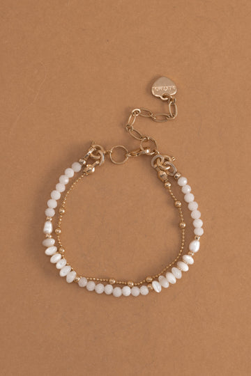 Mix Moonstone Lucky Charm Bracelet - Nakamol