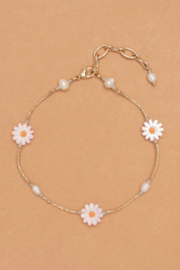 Triple Pink Flower Bracelet - Nakamol