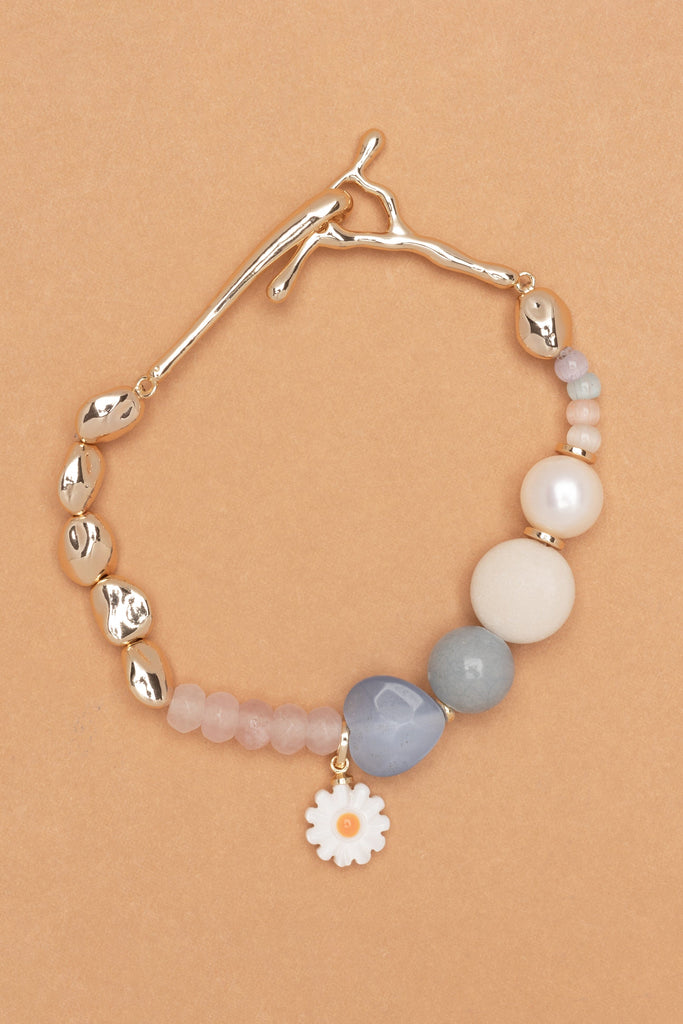 Chunky Mix Bead Charm Bracelet - Nakamol