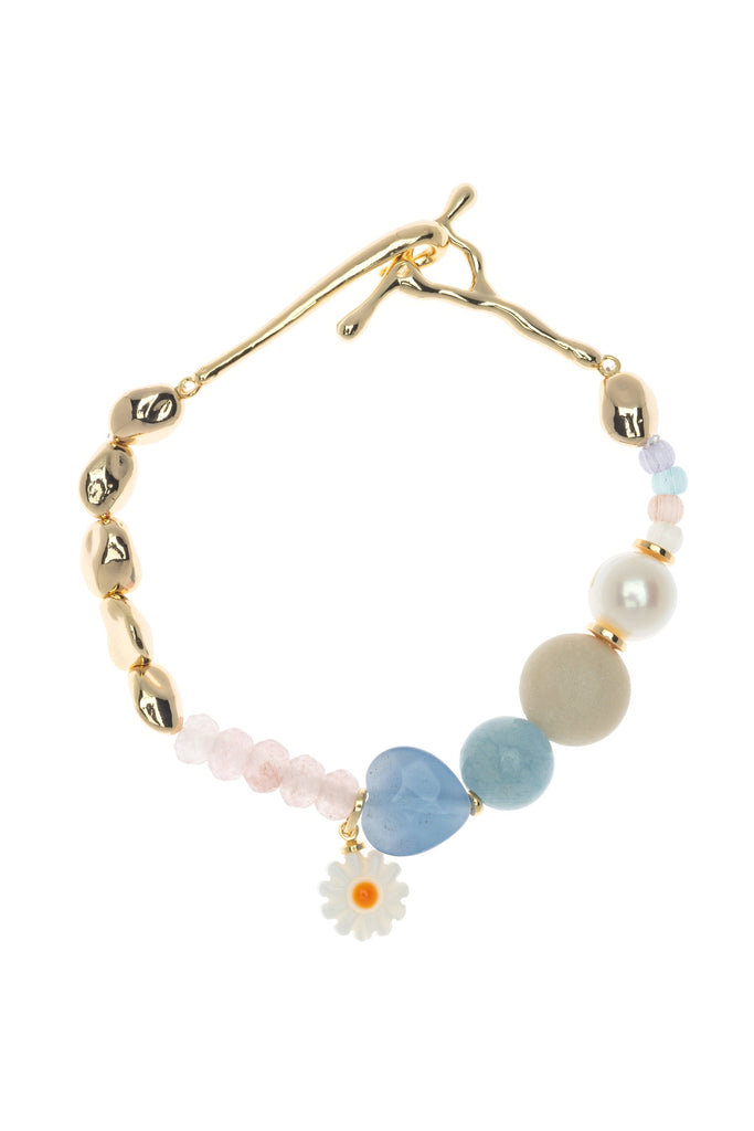 Chunky Mix Bead Charm Bracelet - Nakamol