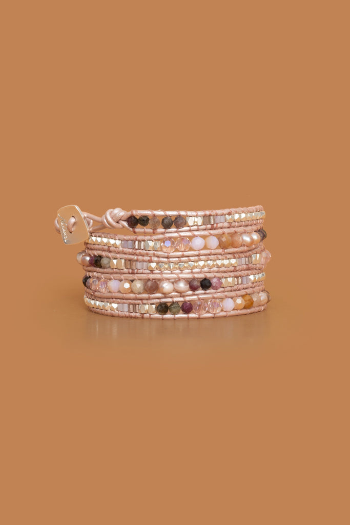 Pink Noir Five Layer Wrap - Nakamol