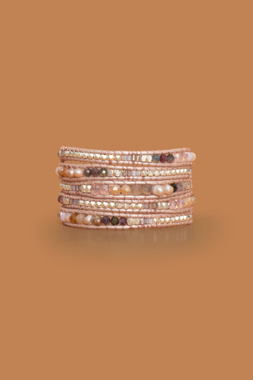 Pink Noir Five Layer Wrap - Nakamol