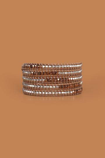 Silver Copper Five Layer Wrap - Nakamol