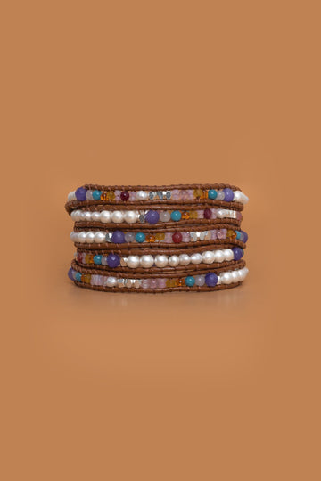 Rainbow Mix Five Layer Wrap - Nakamol