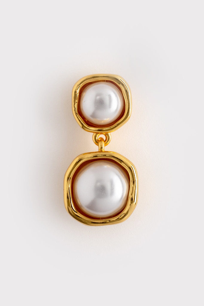 Double Pearl Earrings - Nakamol