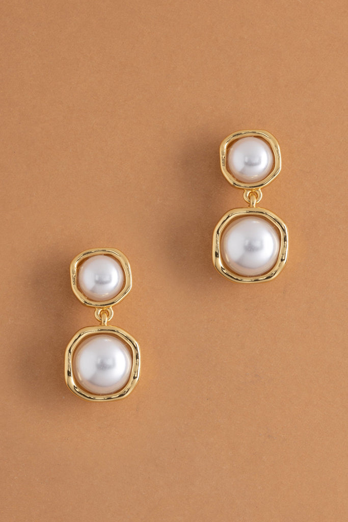 Double Pearl Earrings - Nakamol