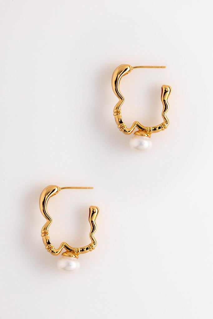Gold Filigree Earrings - Nakamol