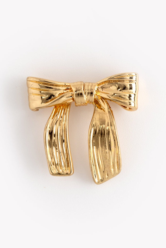 Gold Ribbon Earrings - Nakamol