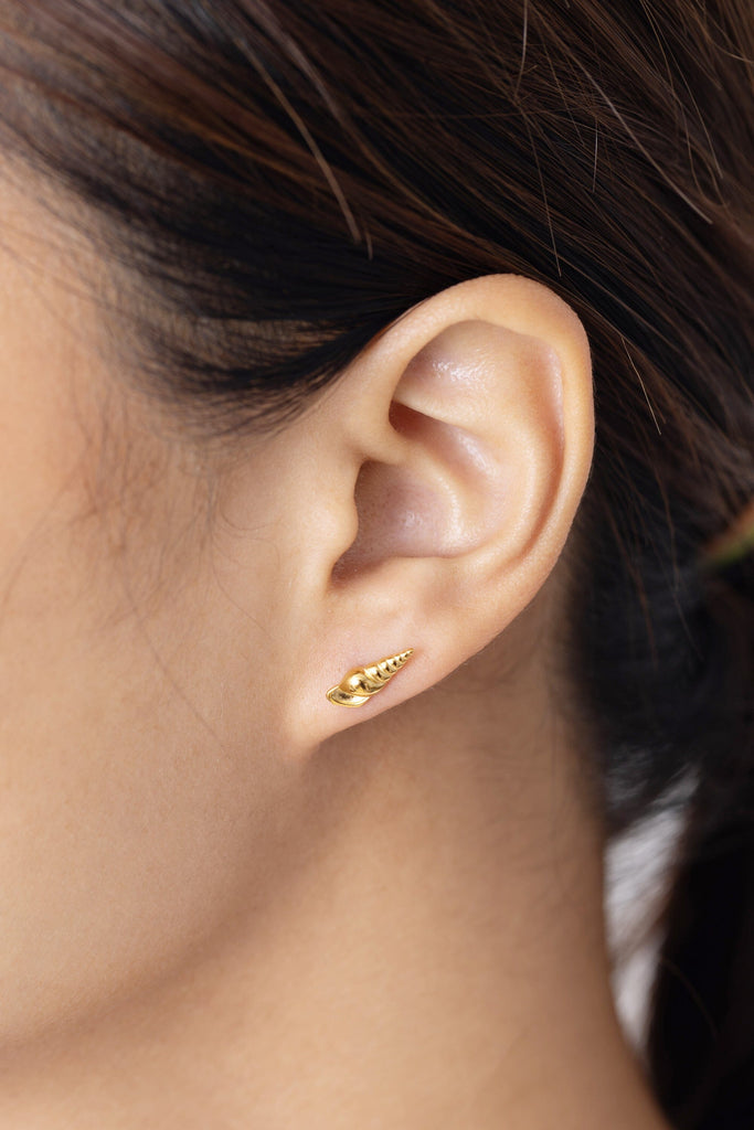 CONUS ROSE GOLD EARRINGS - Nakamol