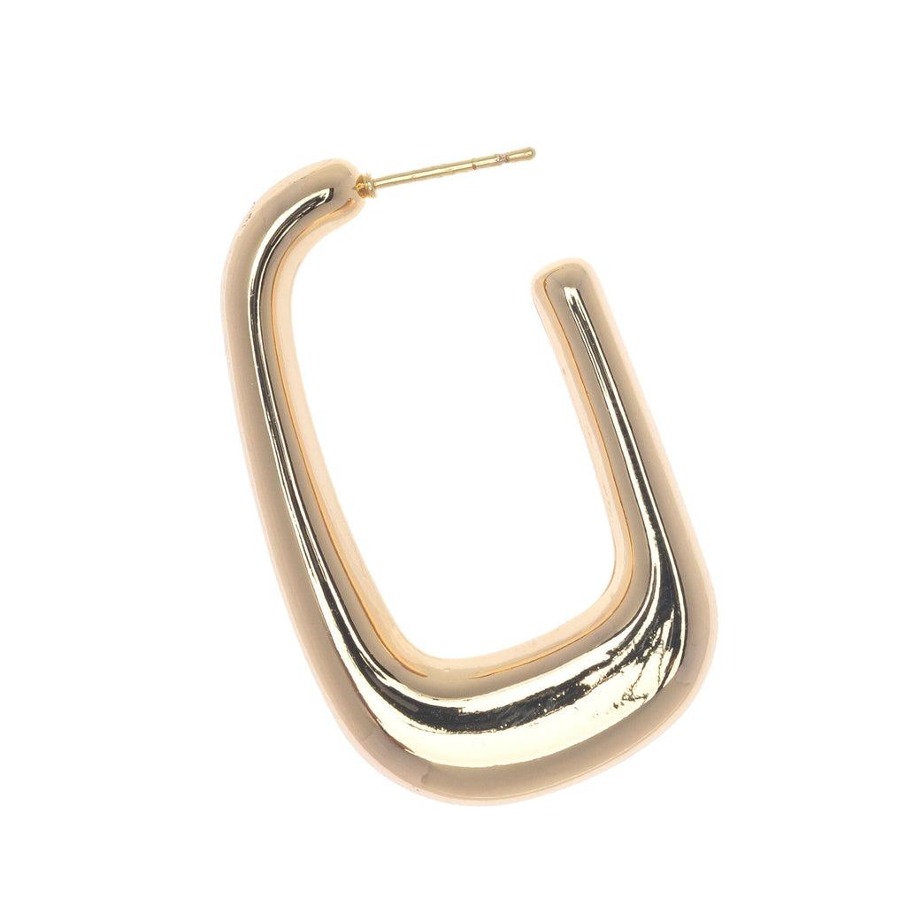 RECTANGLE OPEN HOOP EARRINGS - Nakamol