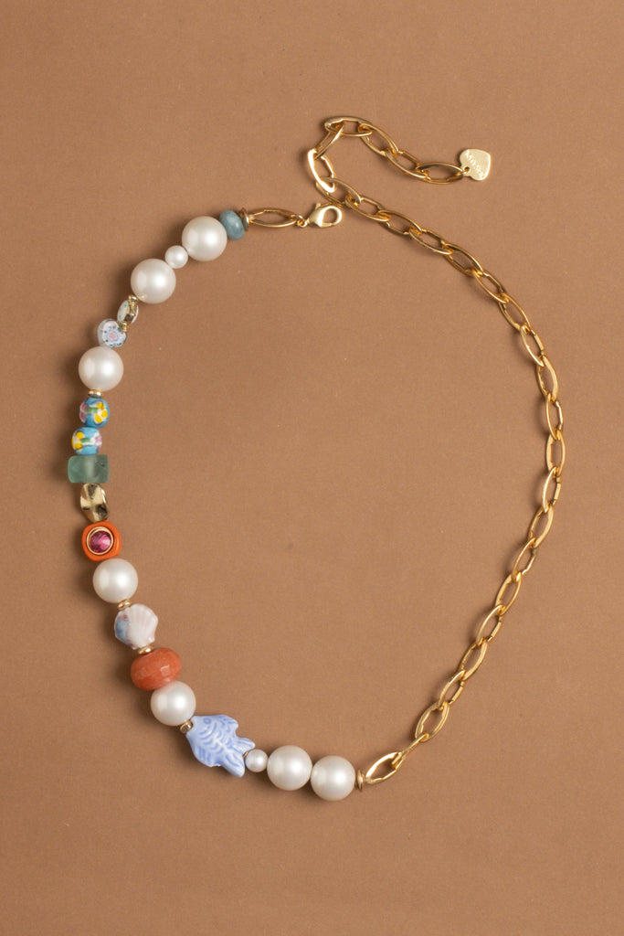 Summer Mix Asymmetrical Necklace - Nakamol