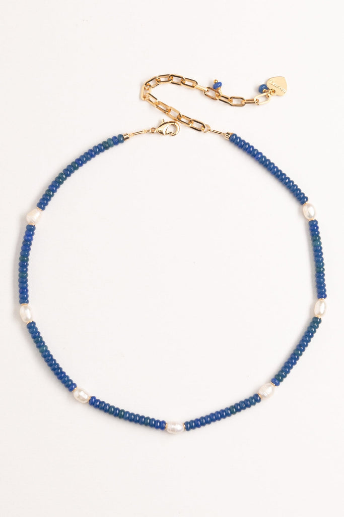 Lapis Strand Short Necklace - Nakamol