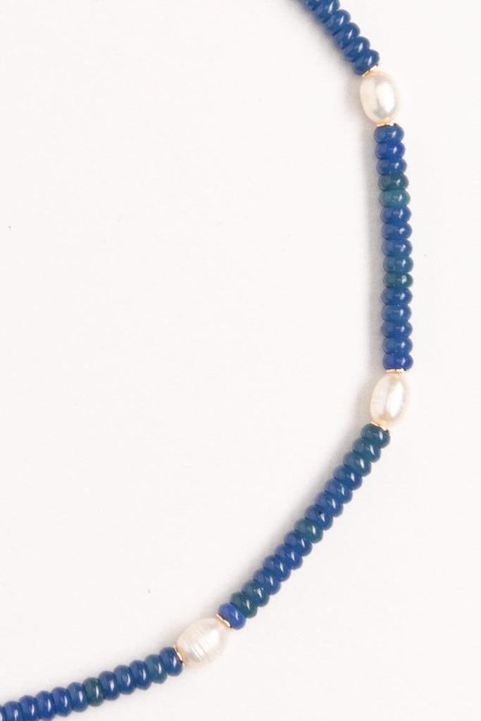 Lapis Strand Short Necklace - Nakamol