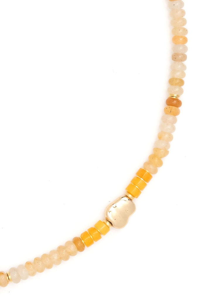 Single Strand Yellow Mix Necklace - Nakamol