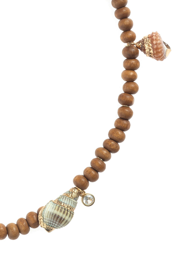 SHELL BROWN NECKLACE - Nakamol