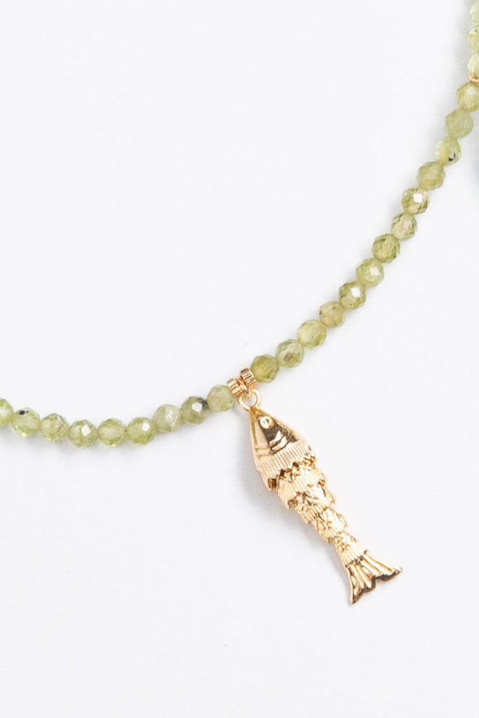 Clustered Stone Charm Necklace - Nakamol